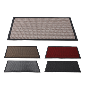 RECTANGULAR RUBBER + PP DOORMAT 60X90 MIX COLORS