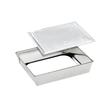 EMBOSSED BAKING TRAY 28X23,5X6CM WITH REMOVABLE BOTTOM