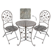 ZESTAW MEBLI OGRODOWYCH METALOWYCH "MADISON" STÓŁ + 2 KRZESŁA *8251