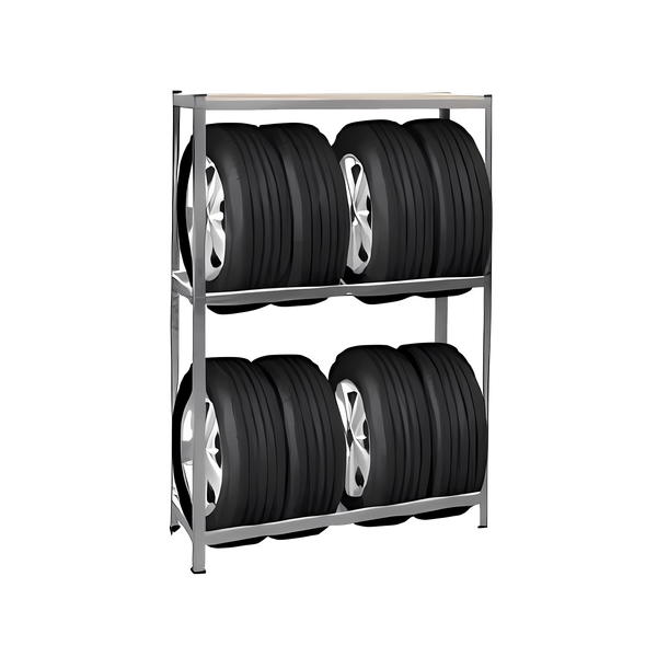 TIRE RACK WITH SHELF 180 x 120 x 40 CM
