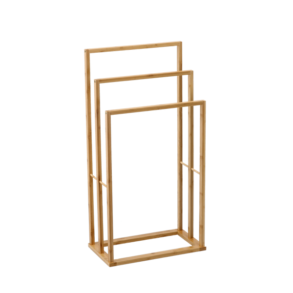STOJAK NA RĘCZNIKI BAMBUSOWY 3 POZIOMY 42 x 24 x 82 CM *6552