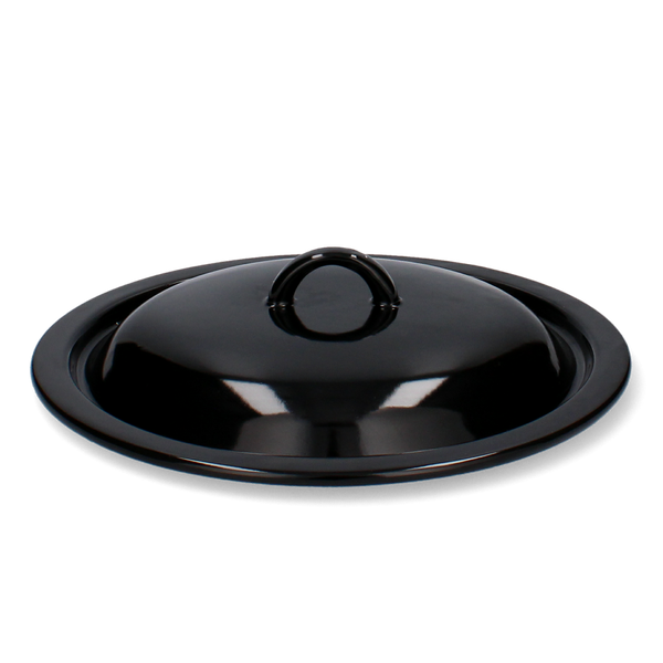 POKRYWA EMALIOWANA CZARNA 20CM*7768