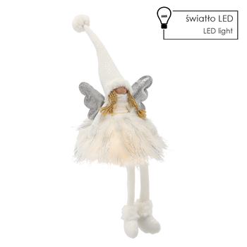 ANGEL WITH HANGING LEGS 22 X 16 X 60 CM LED