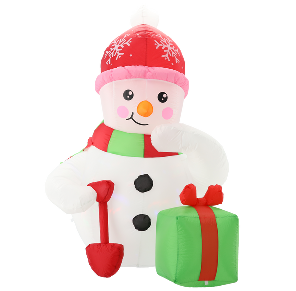 INFLATABLE SNOWMAN LED 180 CM
