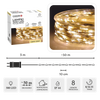 LAMPKI LED DRUCIKI NA SZPULI 500L CIEPŁY BIAŁY, DŁ. 3 + 50 M *8523
