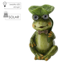 ZAHRADNÍ FIGURKA - ŽÁBA KRMÍTKA S SVÍTÍCÍMI OČIMA 21,5 x 20 x 35,5 CM LED *7218