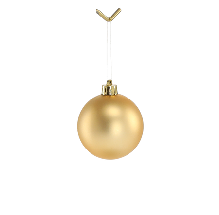 SET OF 12 BAUBLES 6 CM RED/GOLD/SILVER