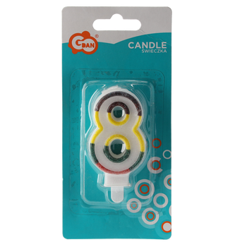 CANDLE "8" DIGIT 9062*
