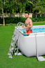 PISCINĂ CU CADRU 5,49 X 2,74 X 1,22 M (PISCINĂ, POMPA CU NISIP, SCARA, CAPAC, DISTRIBUITOR) *0500 *6370