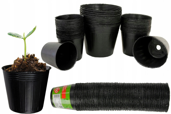 SET OF 100 POTS FOR PLANTING 6 X 5.8 CM