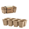 SET OF 3 PALLETS OF PEAT FLOWERPOTS 24,5 x 12,5 x 6 CM