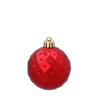 SET OF 6 BAUBLES 6 CM RED/GOLD/SILVER (TUBE)