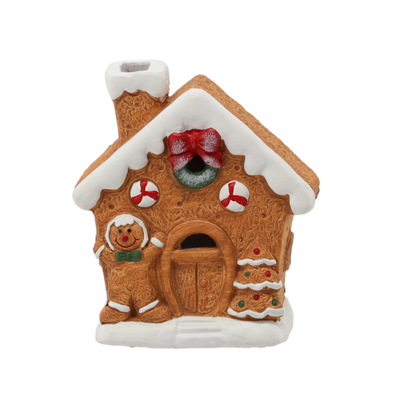 FIGURKA BOŻONAR. - DOMEK Z PIERNIKA 12,5 X 6,5 X 14,5 CM LED opak=6szt *1490