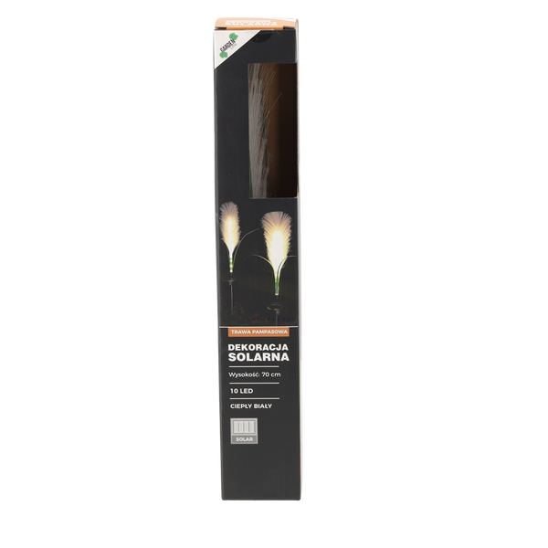 SOLÁRNÍ LAMPA H 70 CM PAMPASOVÁ TRÁVA 10 LED TEPLÁ BÍLÁ disp=12ks *4736