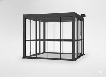 DRZWI PRZESUWNE POLIWĘGLANOWE DO PERGOLI ALUMINIOWEJ SZARE 3 M