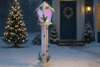 CHRISTMAS WHITE LED LANTERN 18 x 18 x 100 CM
