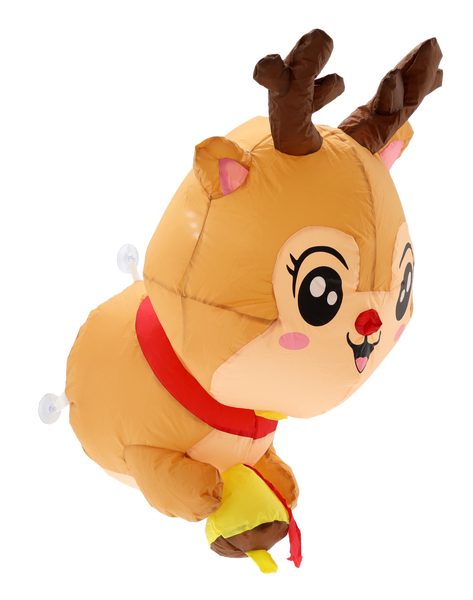 INFLATABLE REINDEER FOR WINDOW LED 90 CM