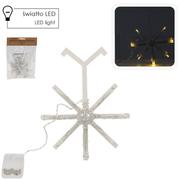 LED OSVĚTLENÍ PRO HVĚZDU NA BATERIE IP20 *9096