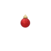SET OF 32 BAUBLES 3-4 CM RED/GOLD/GREEN