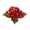ARTIFICIAL BOUQUET OF FLOWERS ROSES AND LILES ASSORTED COLOURS
