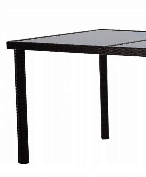 SET DE MOBILĂ DIN RATTAN (MORMÂT + 8 SCaUNE) MARO + BEJ. TABELA *1685