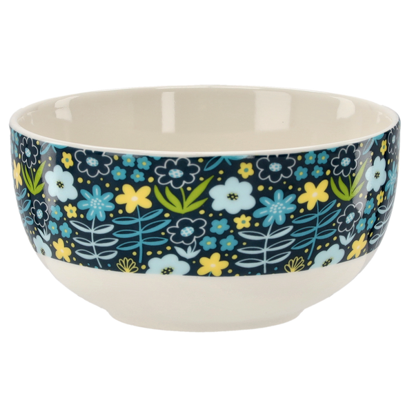 PORCELAIN BOWL 550 ML "FLOWERS" PACK=6PCS