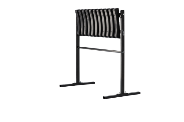 ŁAWKA SKŁADANA DŁ 68 CM ZE STOPĄ - CZARNA