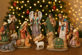 KPL. 12 FIGUR BOŻONARODZENIOWYCH DO 32 CM polyresin *2485
