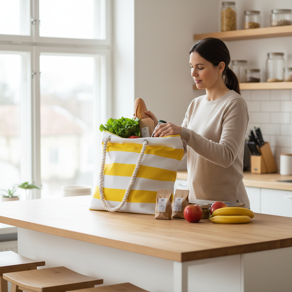 BEACH BAG STRIPES MIX COLORS
