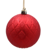 SET OF 36 CHRISTMAS BAUBLES RED, GOLD, SILVER 8 CM IN RED BAG