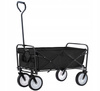 WÓZEK OGRODOWY CZARNY SKŁADANY 116x54x90cm *2426