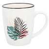 HRNČEK PORCELÁNOVÝ LISTY 365ML MIX VZOROV balenie=12 ks *6318