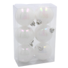 KPL. 6 BOMBEK 6 CM ALB PERLAT *3696