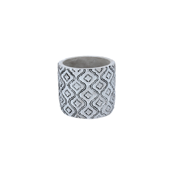 Cementový obal na kvetináč 12,5 x 12,5 x 12 cm šedý *1404