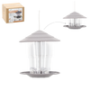 HANGING PLASTIC BIRD FEEDER 16.5 X 16.5 X 19 CM