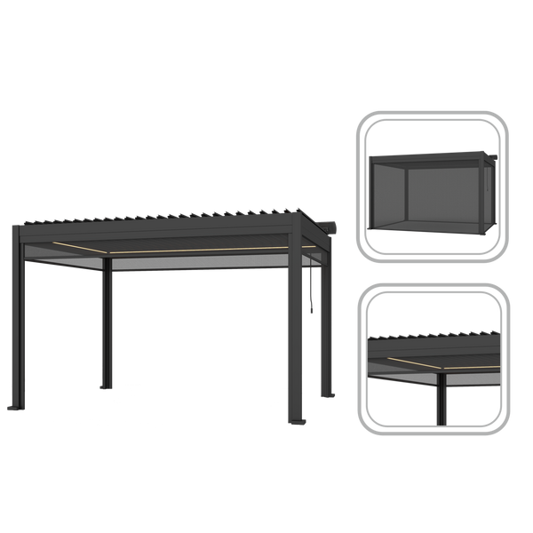 ROLETA ZIP DO PERGOLI ALUMINIOWEJ 4 M *0586