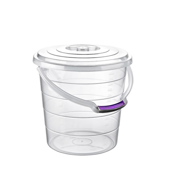 CUB LUCRAT TRANSPARENT CU CAPAC DE 10L *8076