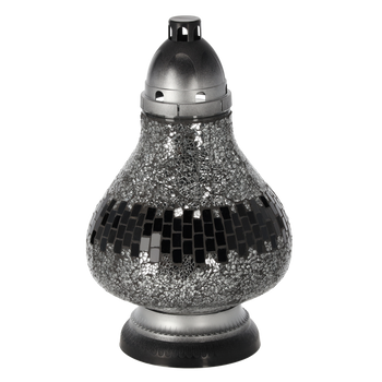 LUMÂNARE 34CM/50H VITRAJ CARAFĂ ARGINTIE PACH=4BUC*0586