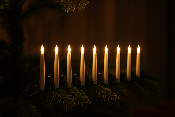 KPL. 10 ŚWIEC Z KLIPSEM I PILOTEM 1,5 X 16 CM *9483