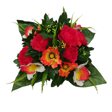 ARTIFICIAL BOUQUET OF FLOWERS PEONY ASSORTED COLOURS