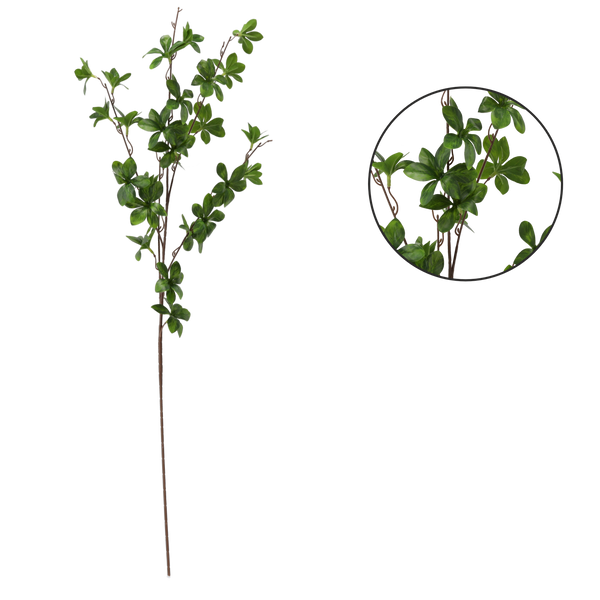 UMĚLÝ VĚTEV - ZELENÉ LISTY 90 CM bal=24 ks *3513