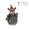 FIGURKA BOŻONAR. - RENIFER Z LISTKAMI 24 X 9,5 X 38,5 CM LED *1186