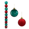 KPL. 10 BOMB IN A TUBE 6 CM RED / BOTTLE GREEN *3597