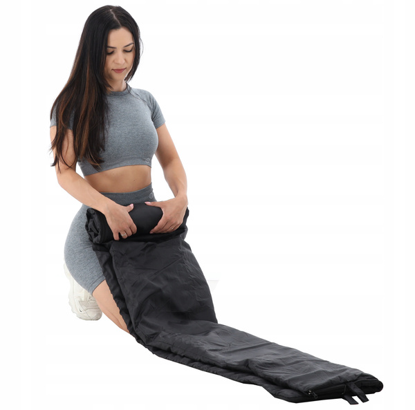 Turistický spacák 215 x 75 cm čierny *9363