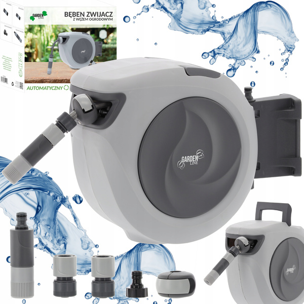 Automatický naviják zahradní hadice s hadicí - 30 m