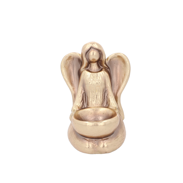 ANIOŁ ZŁOTY SIEDZĄCY 10,5 x 9 x 16 CM opak=4 szt *5524