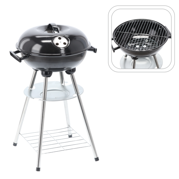 CHARCOAL GRILL WITH LID 35 x 39 x 63 CM