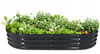 GRZĄDKA WARZYWNO-KWIATOWA 240 X 120 X 30 CM OWALNA ANTRACYT *8441