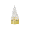 ORNAMENT DE CRĂCIUN - BRADUL LED DIN PLASTIC 4 X 9,5 CM AURII/SILVER disp=12buc *9001
