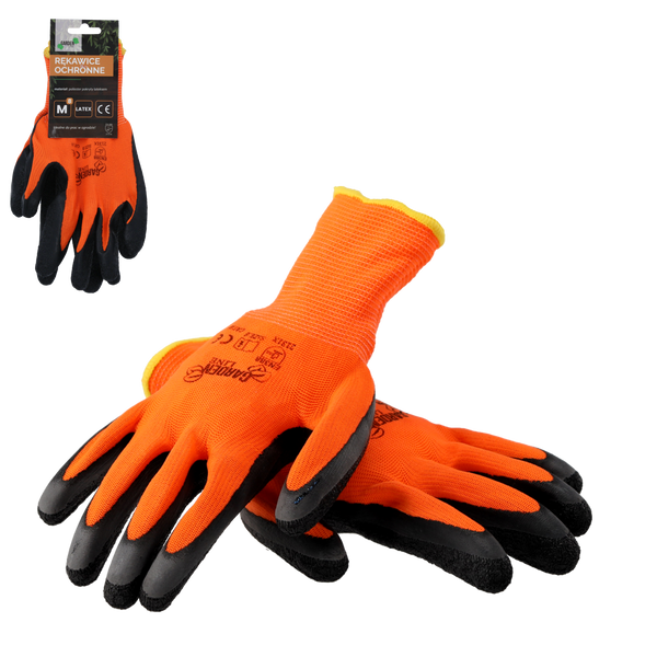 Mănuși protective "8" tricotate din poliester acoperite cu latex ambalaj=12 *1200